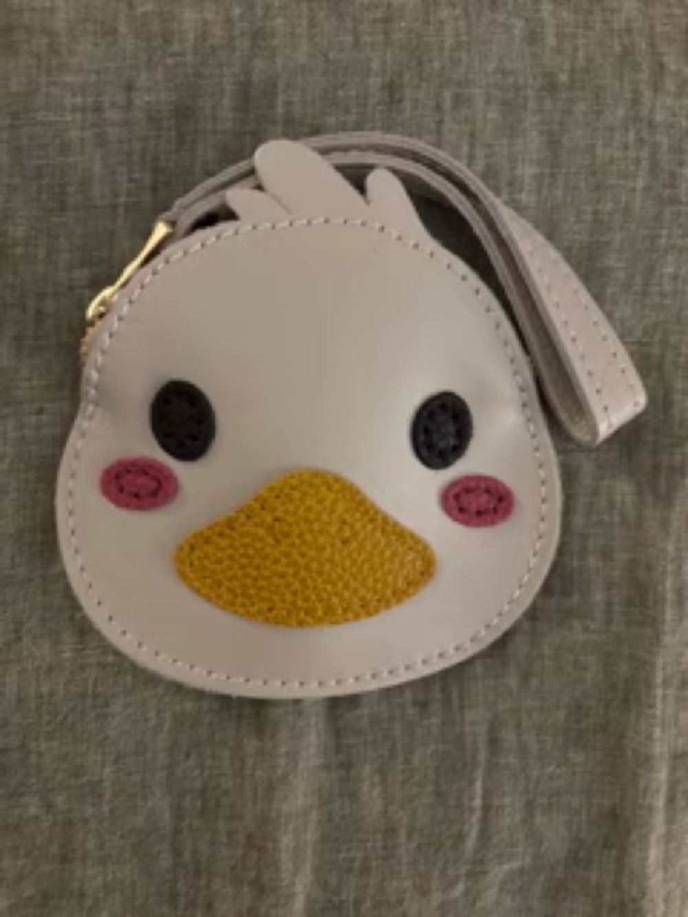 Duckie pouch in Pearl Portland leather goods